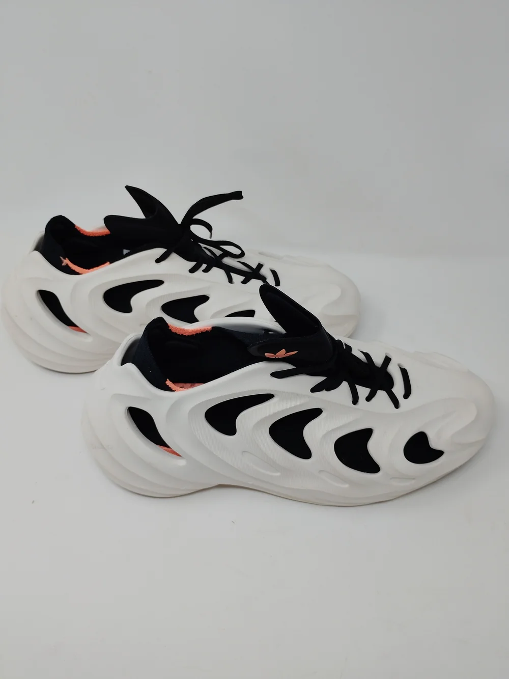 Adidas AdiFOM Q Shoes Mens 12 Off White Black Foam Athletic Sneakers